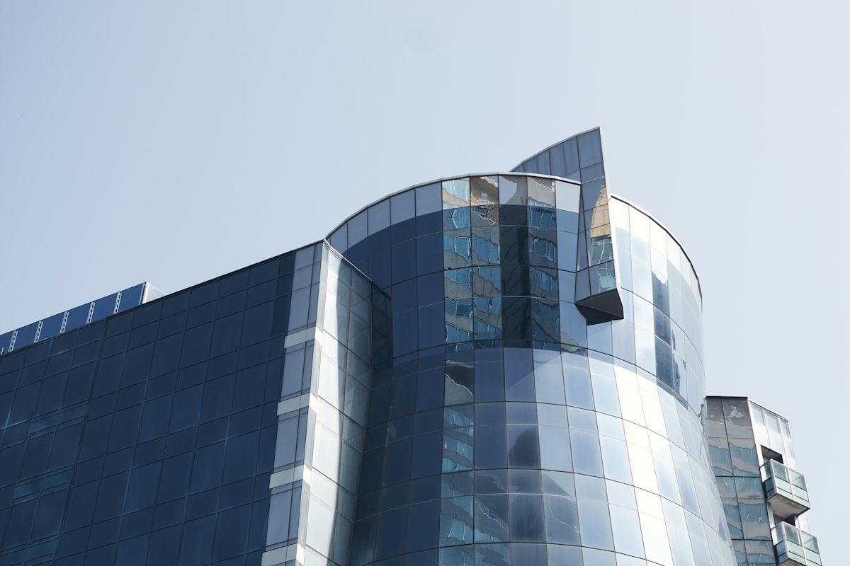 Commercial building facade